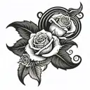 roses names graveyard 757 area code tattoo design idea