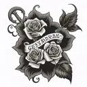 roses names graveyard 757 area code tattoo design idea