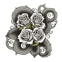 roses names graveyard 757 area code tattoo design idea