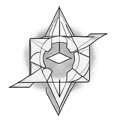 land, water, air, fire, triangle, arrow, circle, trees, birds,  tattoo design idea