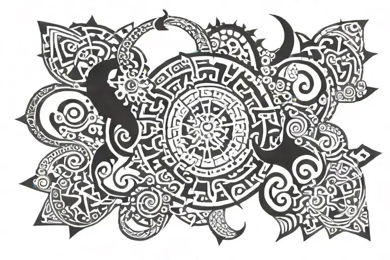 Coexist tattoo design idea