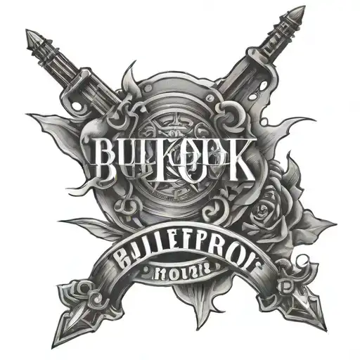 bulletfproof text jungkook tattoo design idea