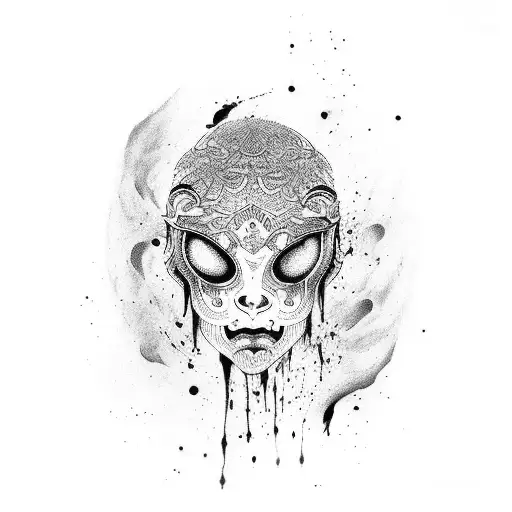 Muay-Thai fighter covered in blood  tattoo design idea