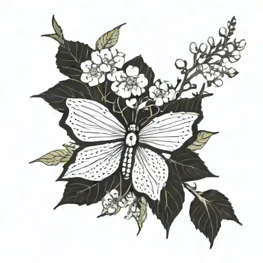 Combine traditional Japanese botanical illustrations with elements of Montessori education tattoo design idea