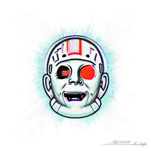 michael myers spongebob squarepants tattoo design idea