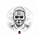 michael myers spongebob squarepants tattoo design idea