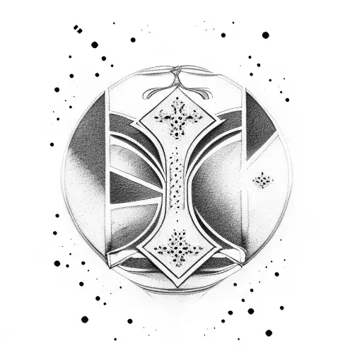 cross with the word loyalty tattoo design idea