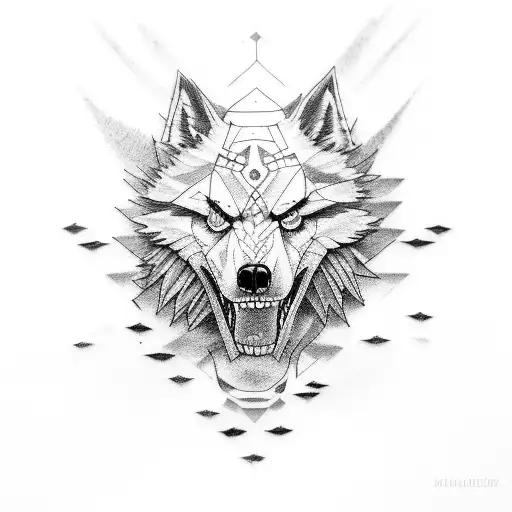 lobo  tattoo design idea