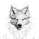 lobo  tattoo design idea