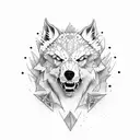 lobo  tattoo design idea