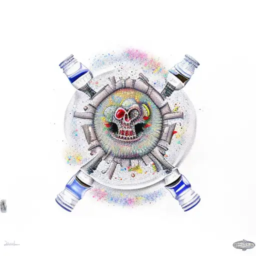 Shart, beer, colorful, laughter, friendship, enema, covenant theology tattoo design idea