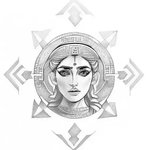 Greek godesses tattoo design idea