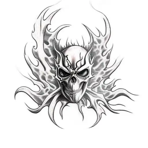 Ghost rider tattoo design idea