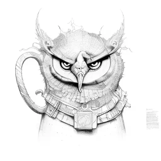 perspective tattoo design idea