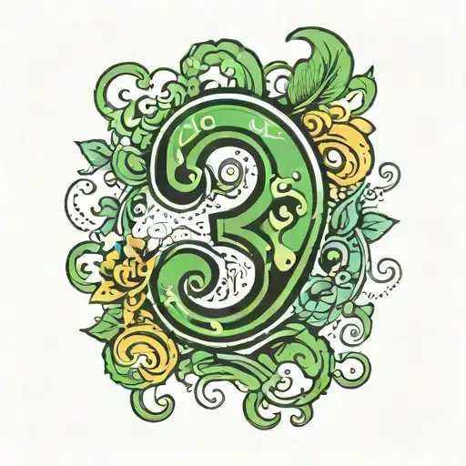 Green Question mark tattoo tattoo design idea
