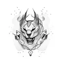 A blackwork equalizer graphic with my sons' birth dates incorporated tattoo design idea