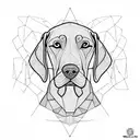 weimaraner tattoo design idea