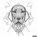 weimaraner tattoo design idea
