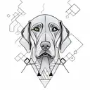 weimaraner tattoo design idea