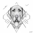 weimaraner tattoo design idea