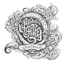 Write in hindi text Viram tattoo design idea