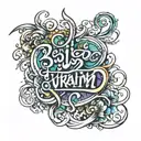 Write in hindi text Viram tattoo design idea