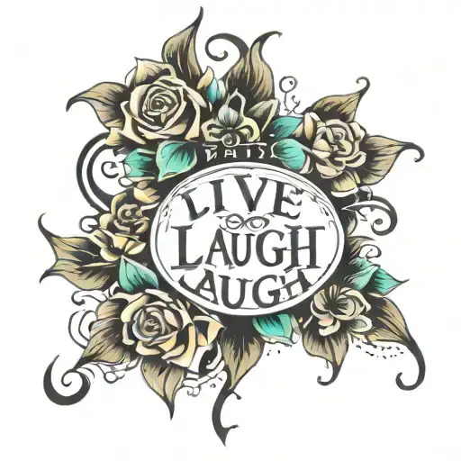 Live Love Laugh  tattoo design idea