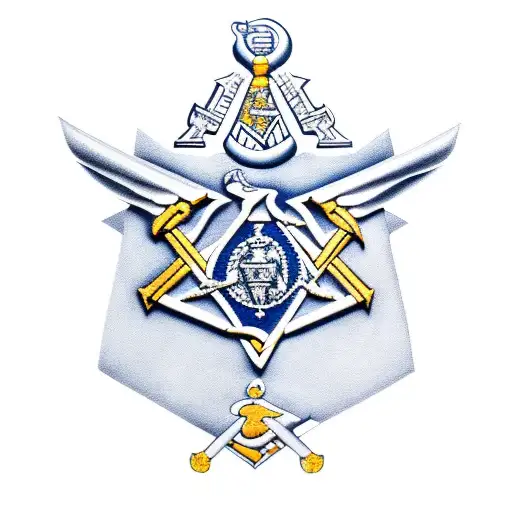  U.S. Marine corps & free masons  tattoo design idea