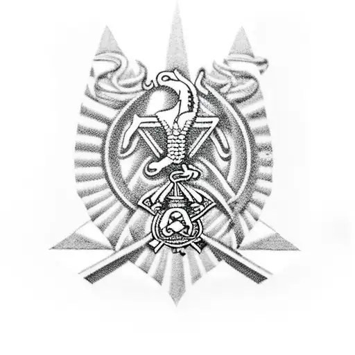physical therapy, U.S. Marine corps, free masons and traveling tattoo design idea