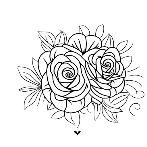 flower cross with bible verse  tattoo design idea