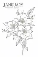 january, april, may, july, and august birth flower bouquet  tattoo design idea