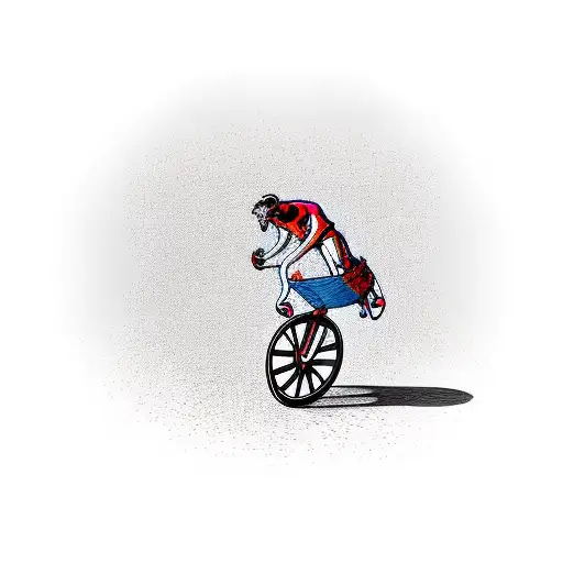 bicycle tattoo design idea