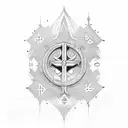chi-rho  tattoo design idea
