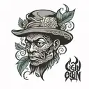 Ogun tattoo design idea