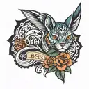 and camp tattoo design idea