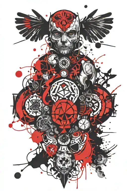 symmetry tattoo design idea