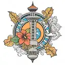 filipino in seattle space needle tattoo design idea