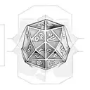 d20 tattoo design idea