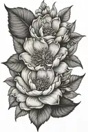 april , august, november  birth flower tattoo design idea