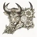 Taurus, time, Amelia, 14,1998, tattoo design idea