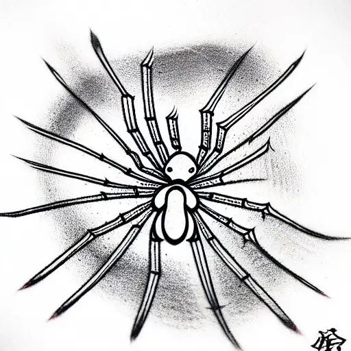 Spider tattoo design idea