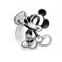 Mickey Mouse with camera  tattoo design idea