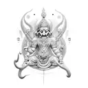 Samudra Manthana tattoo design idea