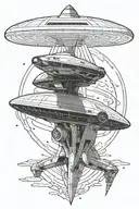 star trek uss enterprise ncc1701 tattoo design idea