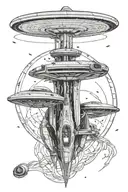 star trek uss enterprise ncc1701 tattoo design idea