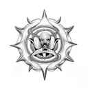 navy seal trident tattoo design idea