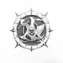 navy seal trident tattoo design idea