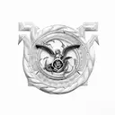navy seal trident tattoo design idea