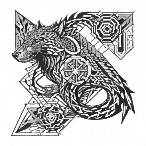 endurance produces character tattoo design idea