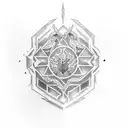 olive branch and illyrians tattoo design idea